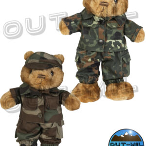 Pupazzo Peluche Orsetto militare mimetico (30 Cm)