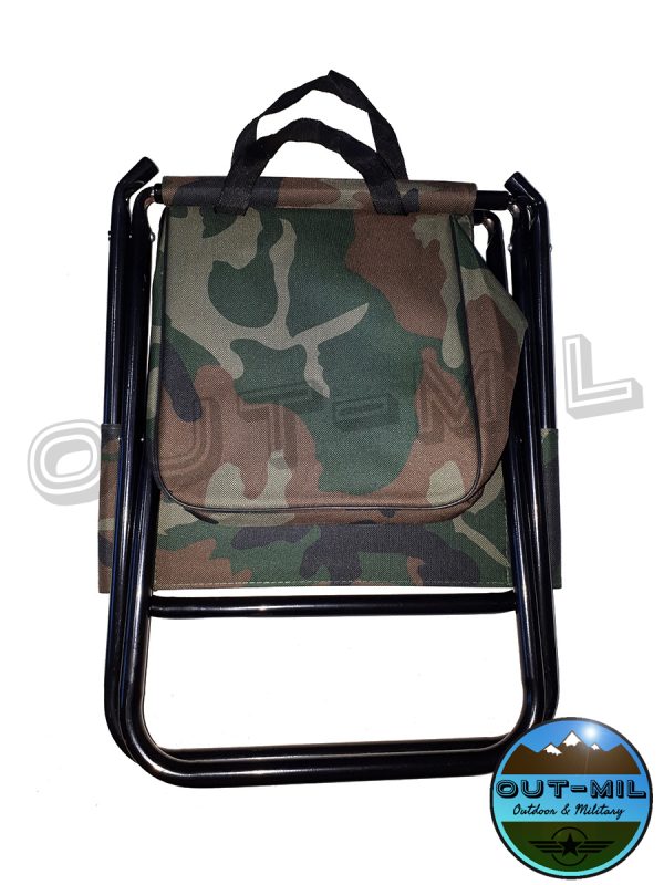 Borsa mimetica zainetto con sedia seggiolino da caccia, pesca campeggio - immagine 5