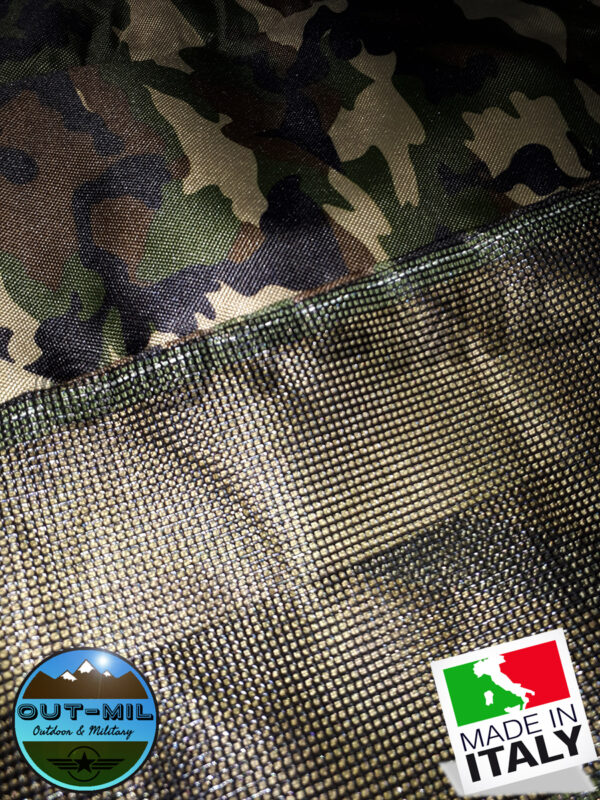 Borsa a mano/tracolla mimetica con rete sul fondo per raccolta funghi, tartufi, castagne - immagine 6