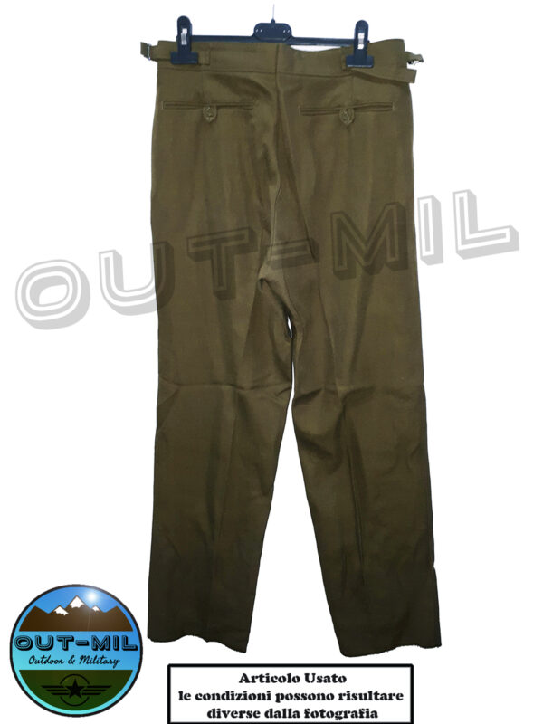 Pantalone misto Lana da lavoro fatica fatigue Usato originale Esercito militare Inglese - immagine 3