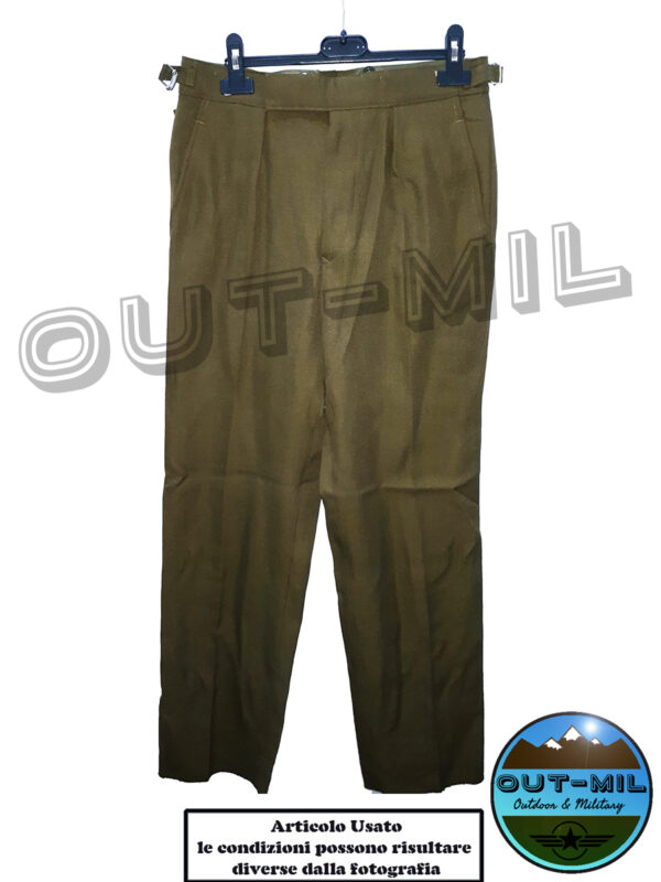 Pantalone misto Lana da lavoro fatica fatigue Usato originale Esercito militare Inglese - immagine 2