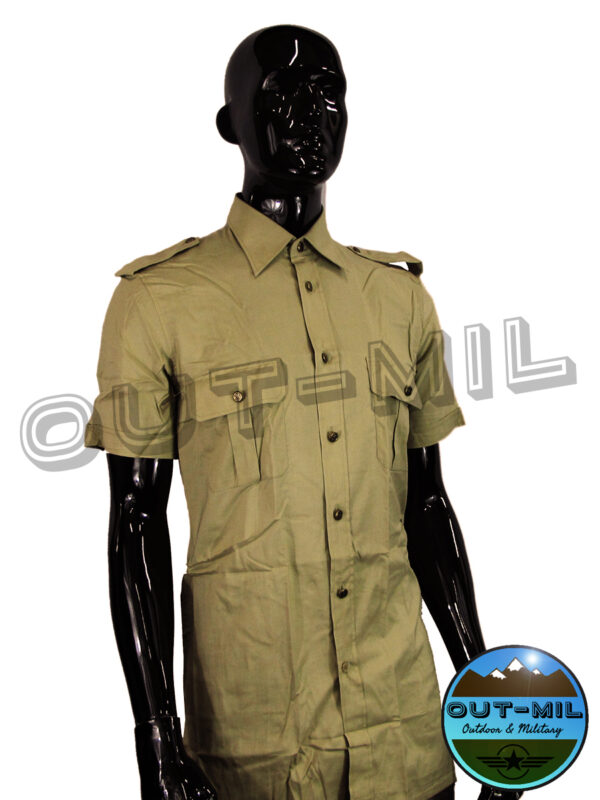 Camicia manica corta esercito Italiano nuova beige kaki