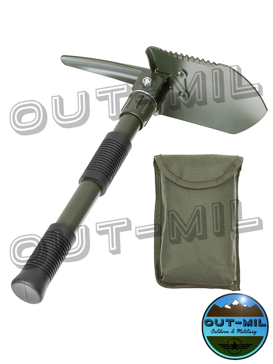 Mini pala pieghevole survival (3 in 1) in metallo con fodero custodia –  OUT-MIL Outdoor & Military