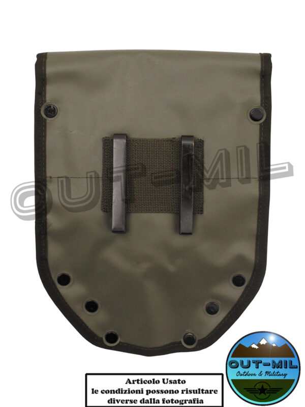 Fodero Portapala Verde militare Esercito militare Austriaco Usato - immagine 2