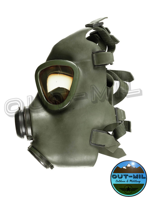 Maschera antigas M74 Esercito Rumeno con filtro e borsa portamaschera - immagine 2